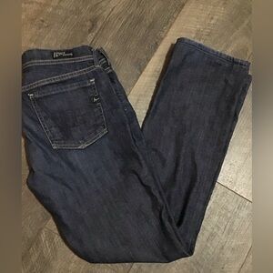 Citizens Of Humanity Women's Straight Leg Jeans - Dark Indigo Blue